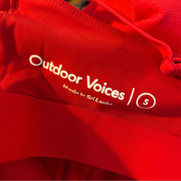 Outdoor Voices Red The Exercise Racerback Mini Dress w/ Shorts Size Small - Picture 9 of 15
